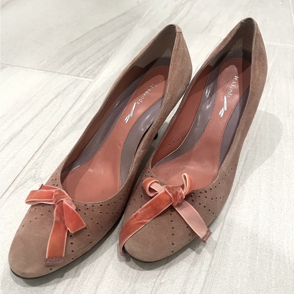 Suede heels 6.5